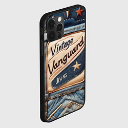 Чехол для iPhone 12 Pro Max Vintage vanguard jeans - patchwork, цвет: 3D-черный — фото 2