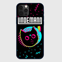 Чехол для iPhone 12 Pro Max Lindemann - rock star cat, цвет: 3D-черный