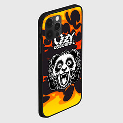 Чехол для iPhone 12 Pro Max Ozzy Osbourne рок панда и огонь, цвет: 3D-черный — фото 2