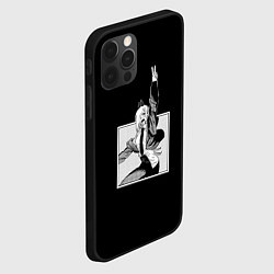 Чехол для iPhone 12 Pro Max Демон крови Пауэр, цвет: 3D-черный — фото 2