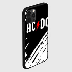 Чехол для iPhone 12 Pro Max Ac dc rock, цвет: 3D-черный — фото 2