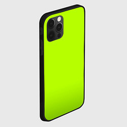 Чехол для iPhone 12 Pro Max Яркий салатовый с лёгким затемнением, цвет: 3D-черный — фото 2