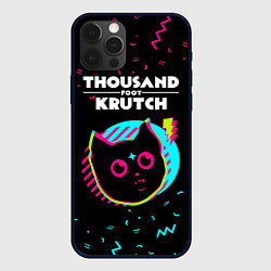 Чехол для iPhone 12 Pro Max Thousand Foot Krutch - rock star cat, цвет: 3D-черный