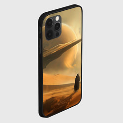 Чехол для iPhone 12 Pro Max Пустыня и космический корабль - Дюна, цвет: 3D-черный — фото 2