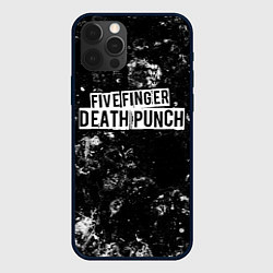 Чехол для iPhone 12 Pro Max Five Finger Death Punch black ice, цвет: 3D-черный