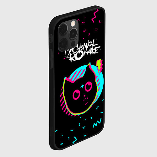 Чехол iPhone 12 Pro Max My Chemical Romance - rock star cat / 3D-Черный – фото 2