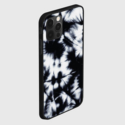 Чехол для iPhone 12 Pro Max Серый тай дай, цвет: 3D-черный — фото 2