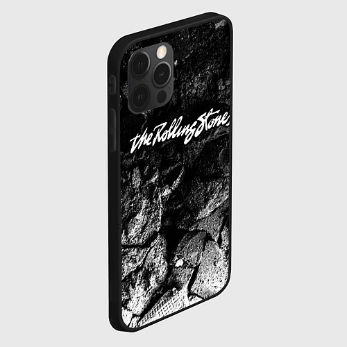 Чехол iPhone 12 Pro Max Rolling Stones black graphite / 3D-Черный – фото 2