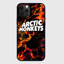 Чехол для iPhone 12 Pro Max Arctic Monkeys red lava, цвет: 3D-черный