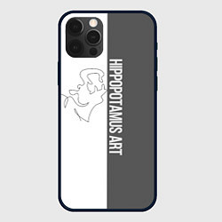 Чехол iPhone 12 Pro Max Hippopotamus art