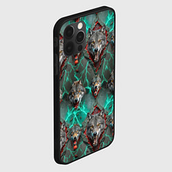 Чехол для iPhone 12 Pro Max Эпичный паттерн из волков, цвет: 3D-черный — фото 2
