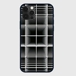 Чехол для iPhone 12 Pro Max Кубический каркас, цвет: 3D-черный