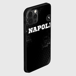 Чехол для iPhone 12 Pro Max Napoli sport на темном фоне посередине, цвет: 3D-черный — фото 2