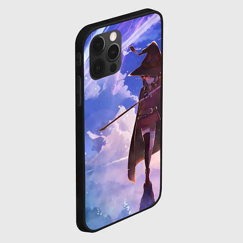 Чехол iPhone 12 Pro Max Konosuba Мэгумин cute / 3D-Черный – фото 2