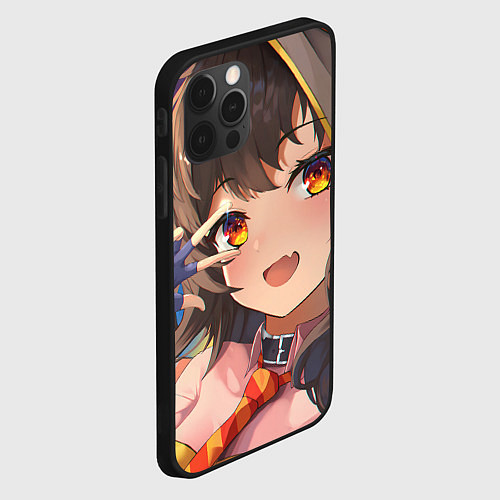 Чехол iPhone 12 Pro Max Konosuba Мэгумин cute / 3D-Черный – фото 2