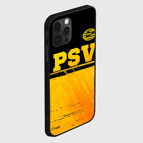 Чехол iPhone 12 Pro Max PSV - gold gradient посередине / 3D-Черный – фото 2