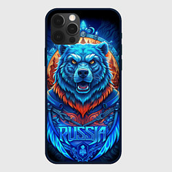 Чехол для iPhone 12 Pro Max Ледяной белый русский медведь, цвет: 3D-черный