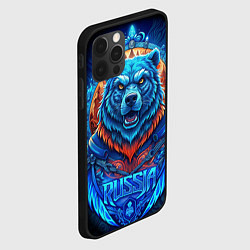 Чехол для iPhone 12 Pro Max Ледяной белый русский медведь, цвет: 3D-черный — фото 2