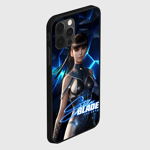 Чехол iPhone 12 Pro Max Stellar Blade Eve ледяная стена / 3D-Черный – фото 2