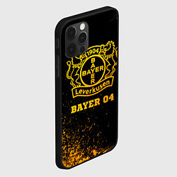 Чехол для iPhone 12 Pro Max Bayer 04 - gold gradient, цвет: 3D-черный — фото 2