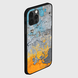 Чехол для iPhone 12 Pro Max Бетонная стена с краской, цвет: 3D-черный — фото 2
