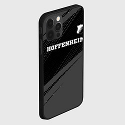 Чехол для iPhone 12 Pro Max Hoffenheim sport на темном фоне посередине, цвет: 3D-черный — фото 2