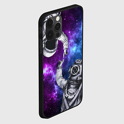 Чехол для iPhone 12 Pro Max Сотворение космонавт и водолаз, цвет: 3D-черный — фото 2