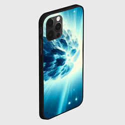 Чехол для iPhone 12 Pro Max Неоновая комета - нейросеть, цвет: 3D-черный — фото 2