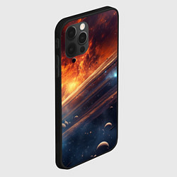 Чехол для iPhone 12 Pro Max Млечный путь космос, цвет: 3D-черный — фото 2