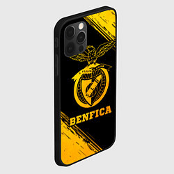 Чехол для iPhone 12 Pro Max Benfica - gold gradient, цвет: 3D-черный — фото 2