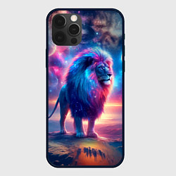 Чехол для iPhone 12 Pro Max Space lion - ai art fantasy, цвет: 3D-черный