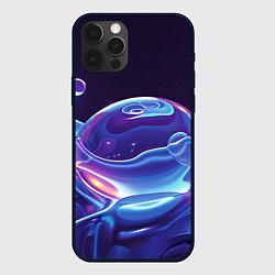 Чехол для iPhone 12 Pro Max Космические мыльные пузыри, цвет: 3D-черный