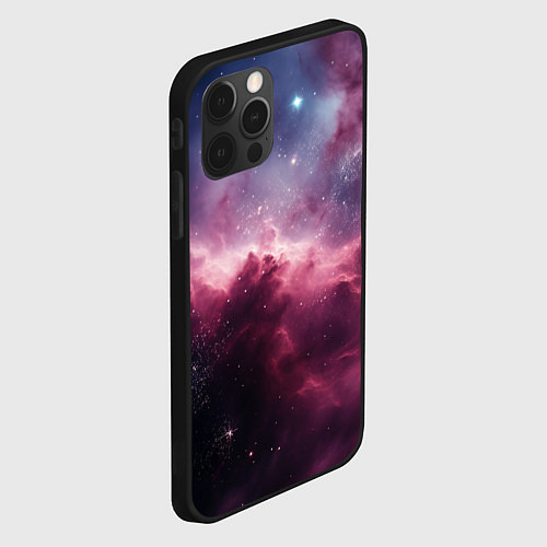 Чехол iPhone 12 Pro Max Абстрактный космос фантастика / 3D-Черный – фото 2