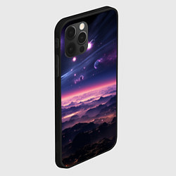Чехол для iPhone 12 Pro Max Абстрактный космос фантастика, цвет: 3D-черный — фото 2