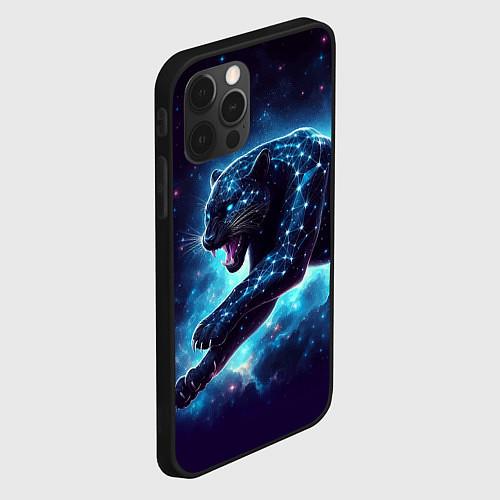 Чехол iPhone 12 Pro Max Fantastic star panter - ai art fantasy / 3D-Черный – фото 2