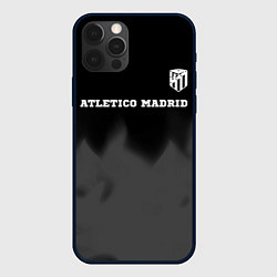 Чехол для iPhone 12 Pro Max Atletico Madrid sport на темном фоне посередине, цвет: 3D-черный