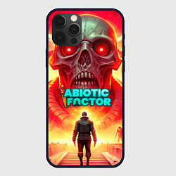 Чехол для iPhone 12 Pro Max Abiotic Factor монстр с черепом, цвет: 3D-черный