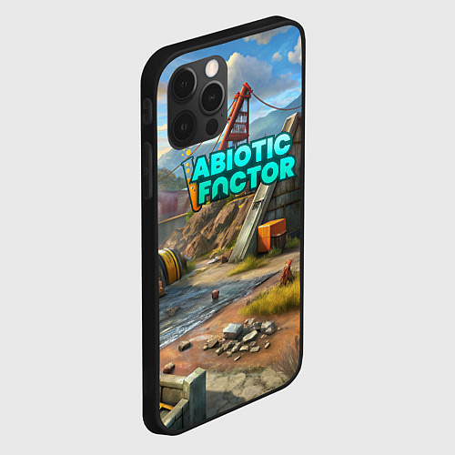 Чехол iPhone 12 Pro Max Abiotic Factor атомный мир / 3D-Черный – фото 2