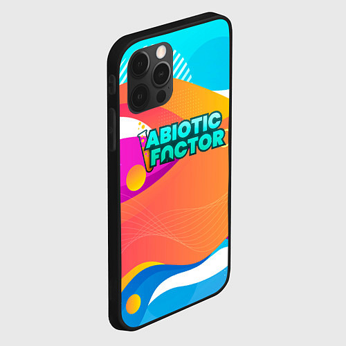 Чехол iPhone 12 Pro Max Abiotic Factor цветное безумие / 3D-Черный – фото 2