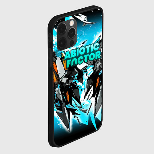 Чехол iPhone 12 Pro Max Abiotic Factor лого яркий абстракт / 3D-Черный – фото 2