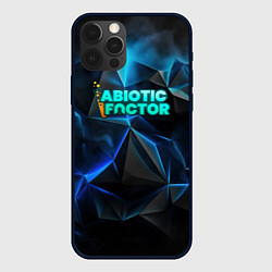 Чехол для iPhone 12 Pro Max Abiotic Factor логотип холодный фон, цвет: 3D-черный