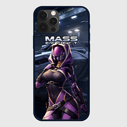 Чехол для iPhone 12 Pro Max Mass Effect ТалиЗора и космический корабль, цвет: 3D-черный