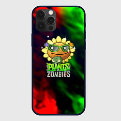 Чехол для iPhone 12 Pro Max Plants vs zombies огненный градиент, цвет: 3D-черный