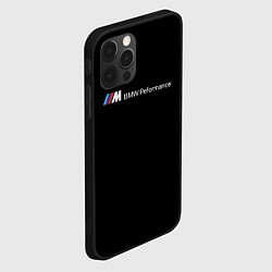 Чехол для iPhone 12 Pro Max BMW logo steel, цвет: 3D-черный — фото 2