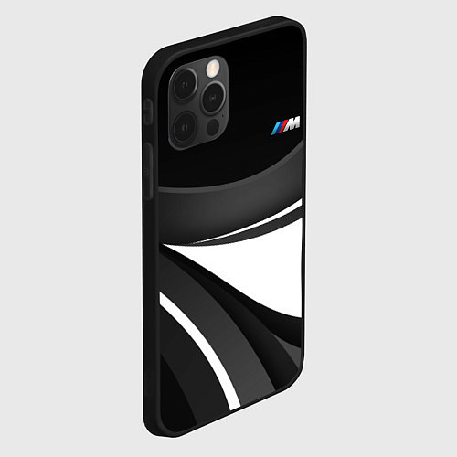 Чехол iPhone 12 Pro Max BMW M - монохромный / 3D-Черный – фото 2