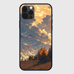 Чехол для iPhone 12 Pro Max Вечерний закат - аниме, цвет: 3D-черный
