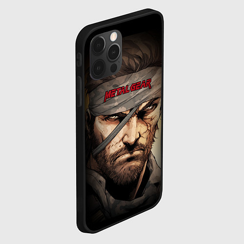 Чехол iPhone 12 Pro Max Metal gear Venom Snake / 3D-Черный – фото 2