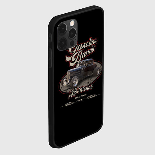 Чехол iPhone 12 Pro Max Хотрод Gasoline bandit / 3D-Черный – фото 2