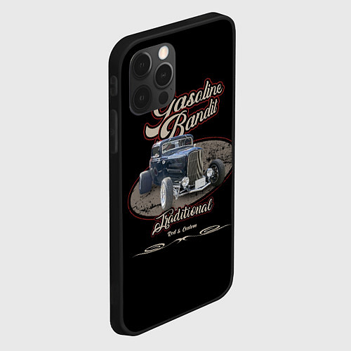 Чехол iPhone 12 Pro Max Gasoline bandit / 3D-Черный – фото 2