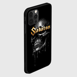Чехол для iPhone 12 Pro Max Sabaton - rock group, цвет: 3D-черный — фото 2